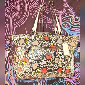 Coach Prairie Satchel Rare "Chalk Yankee Floral" or "Floral Bloom Print"